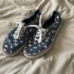 Denim dinosaur vans